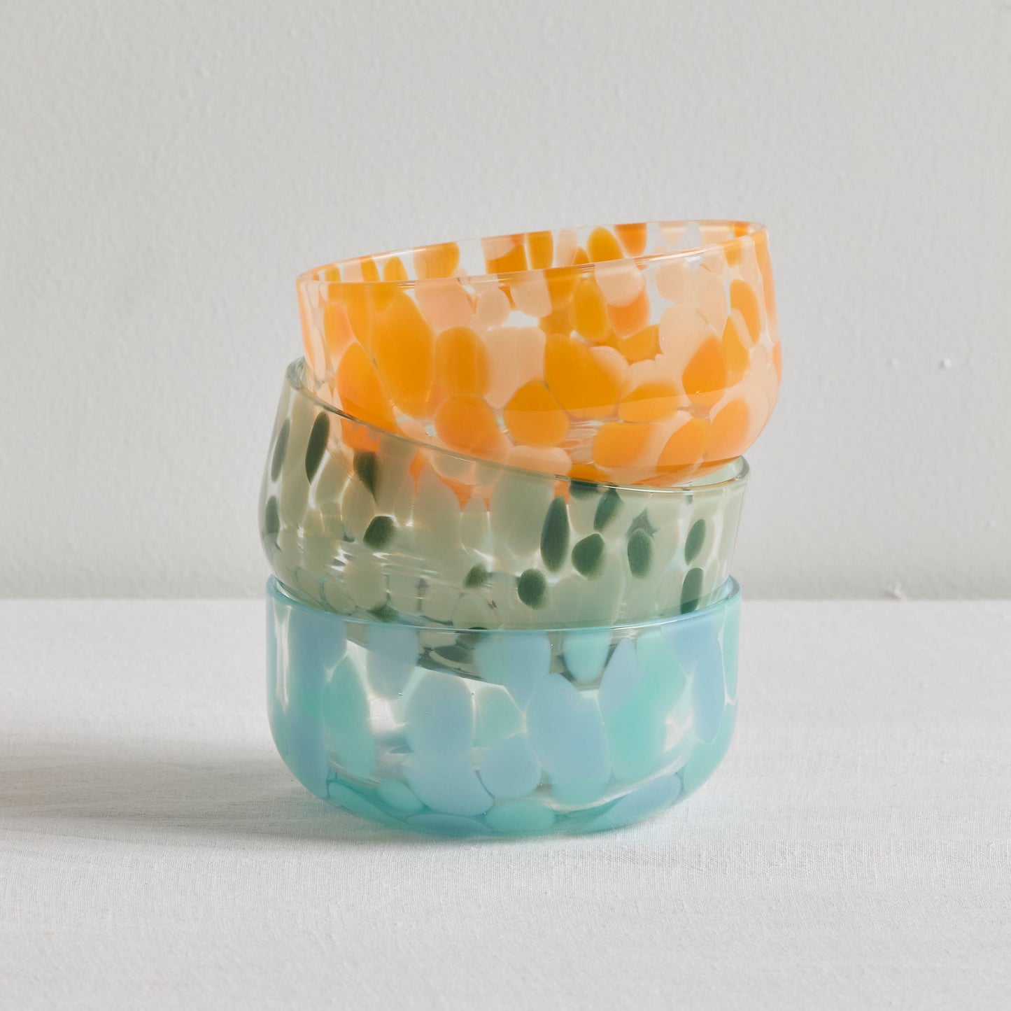 Bol en verre Allegra - Pêche/Melon