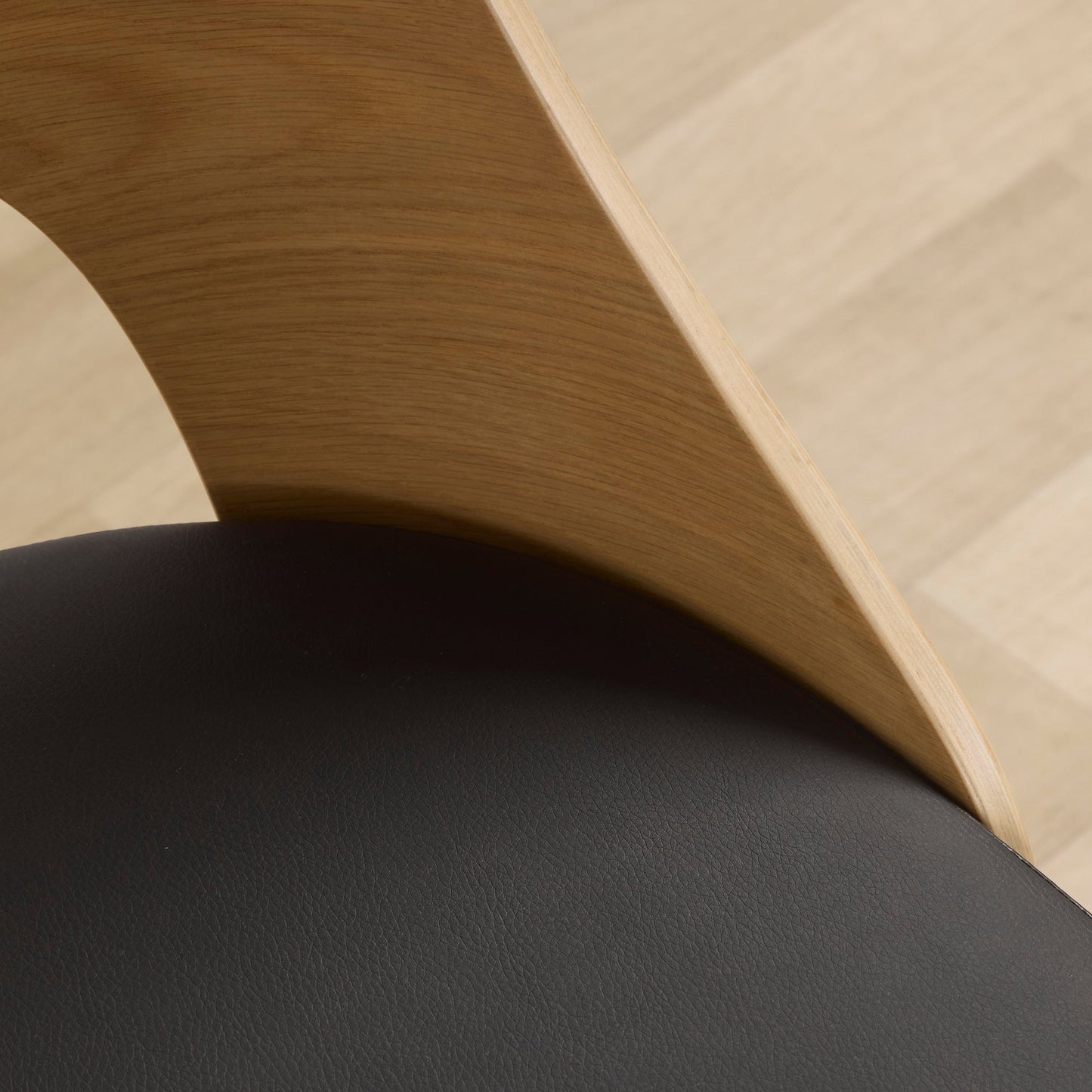 Fauteuil pivotant Adoni - Chêne/Noir