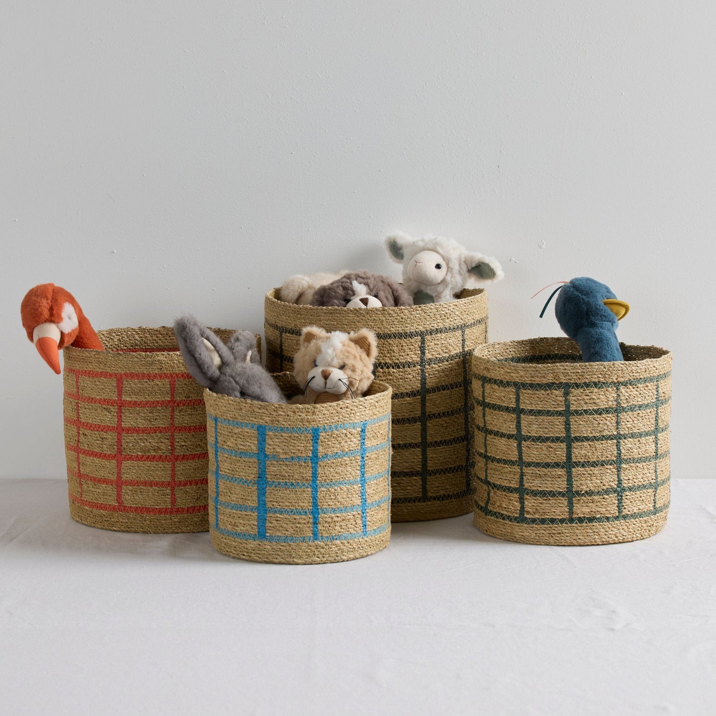 Panier treillis - Graphite/Naturel - Grand