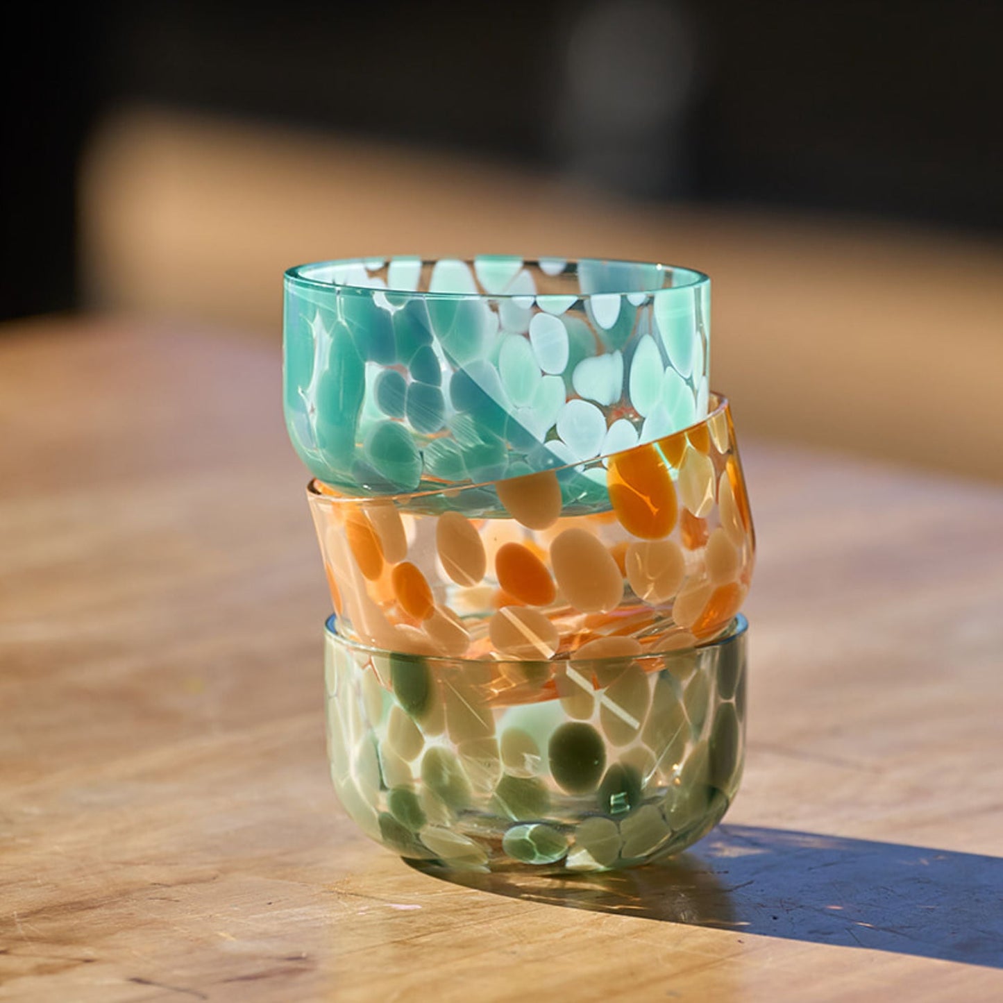 Bol en verre Allegra - Turquoise/Bleu