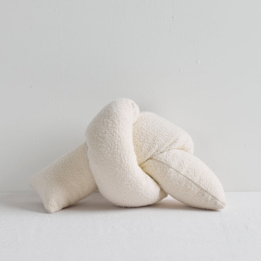 Coussin noué - Crème