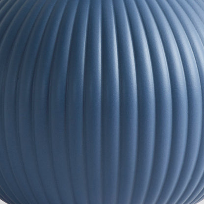 Vase côtelé Tessa - Bleu