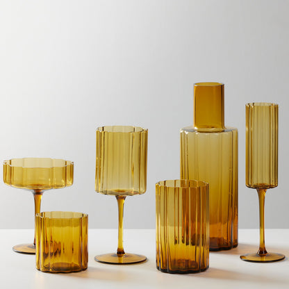 Verre à cocktail Ripples - Ambre clair