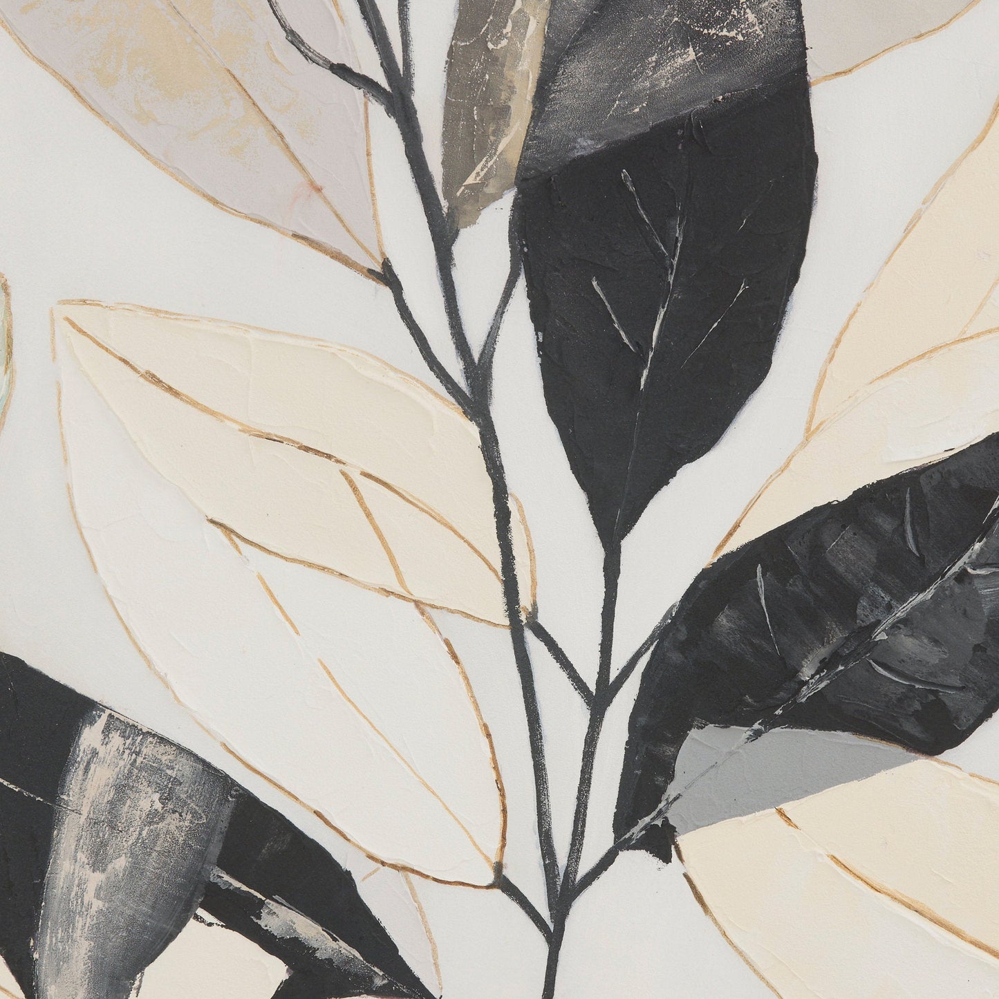 Œuvre d'art de feuilles transparentes