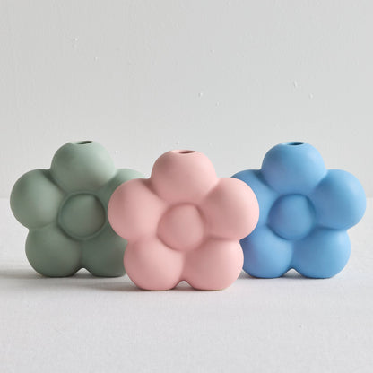 Vase fleuri - Framboise