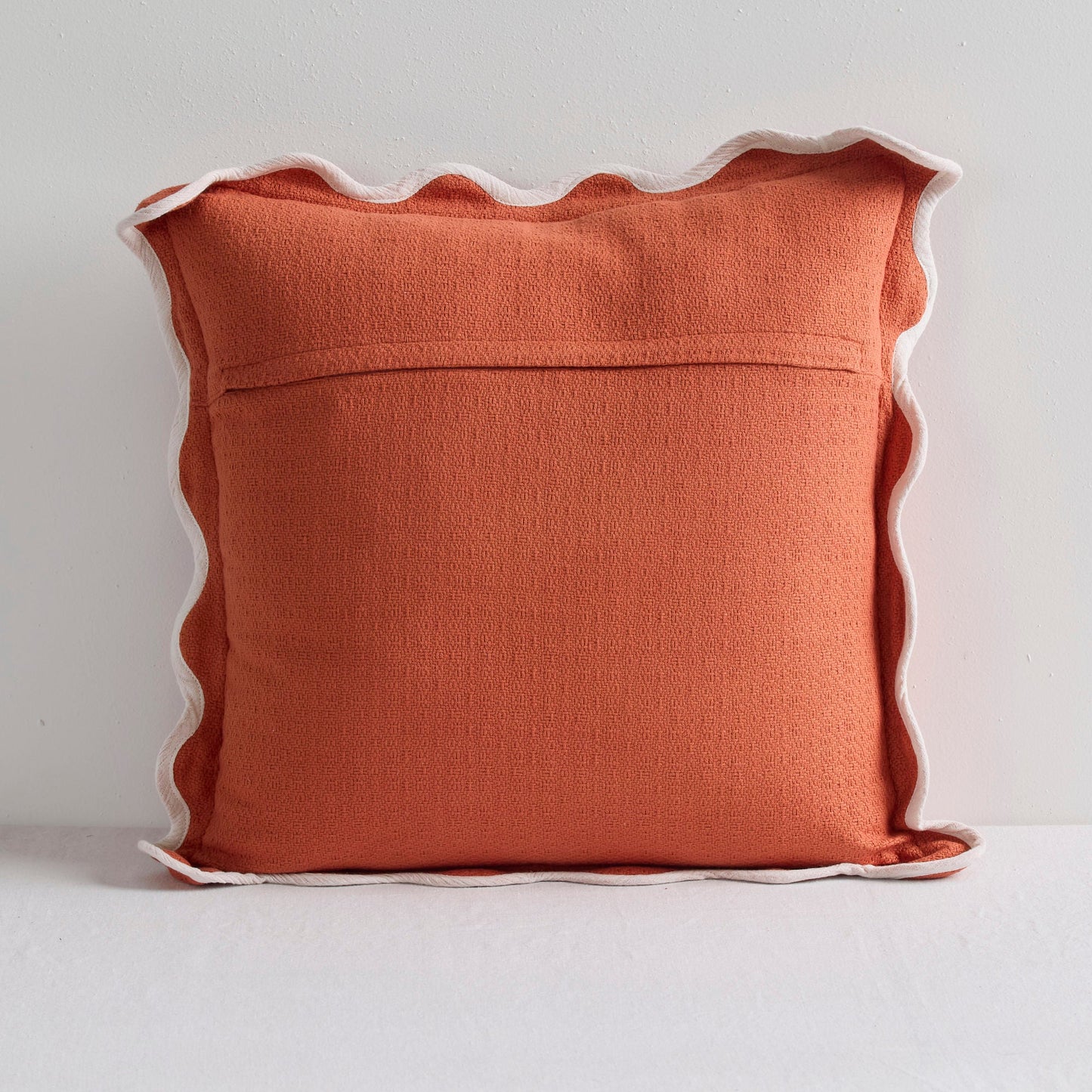 Coussin Perle - Orangina/Blanc - 50x50cm