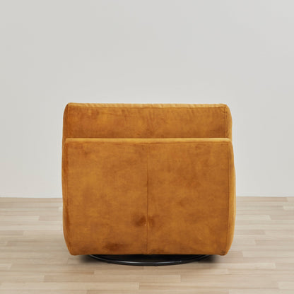 Fauteuil pivotant Sashka - Vieil or