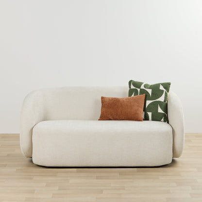 Coussin Sharda - 50 x 50 cm - Blanc/Vert moyen
