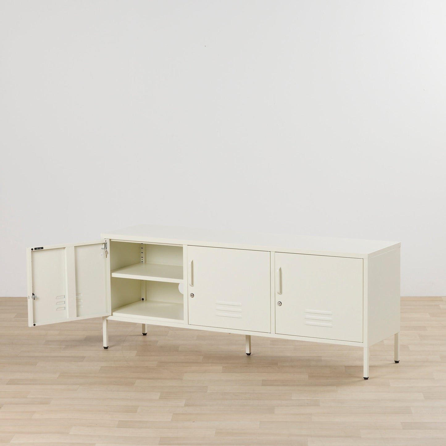 Casier à trois portes Irvine - Lait