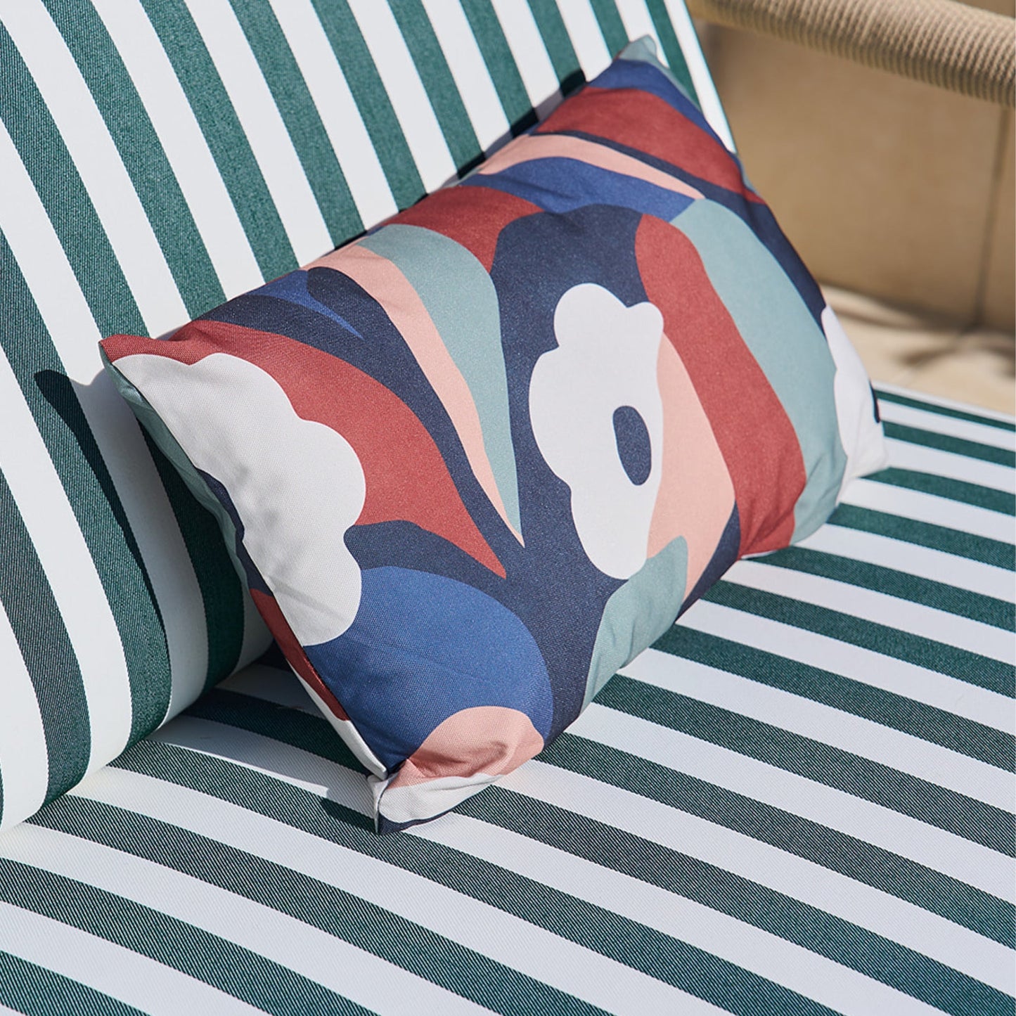 Coussin d'extérieur Cassia - 30 x 50 cm - Terre