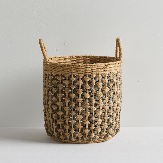 Panier Tino - Grand - Naturel/Marron