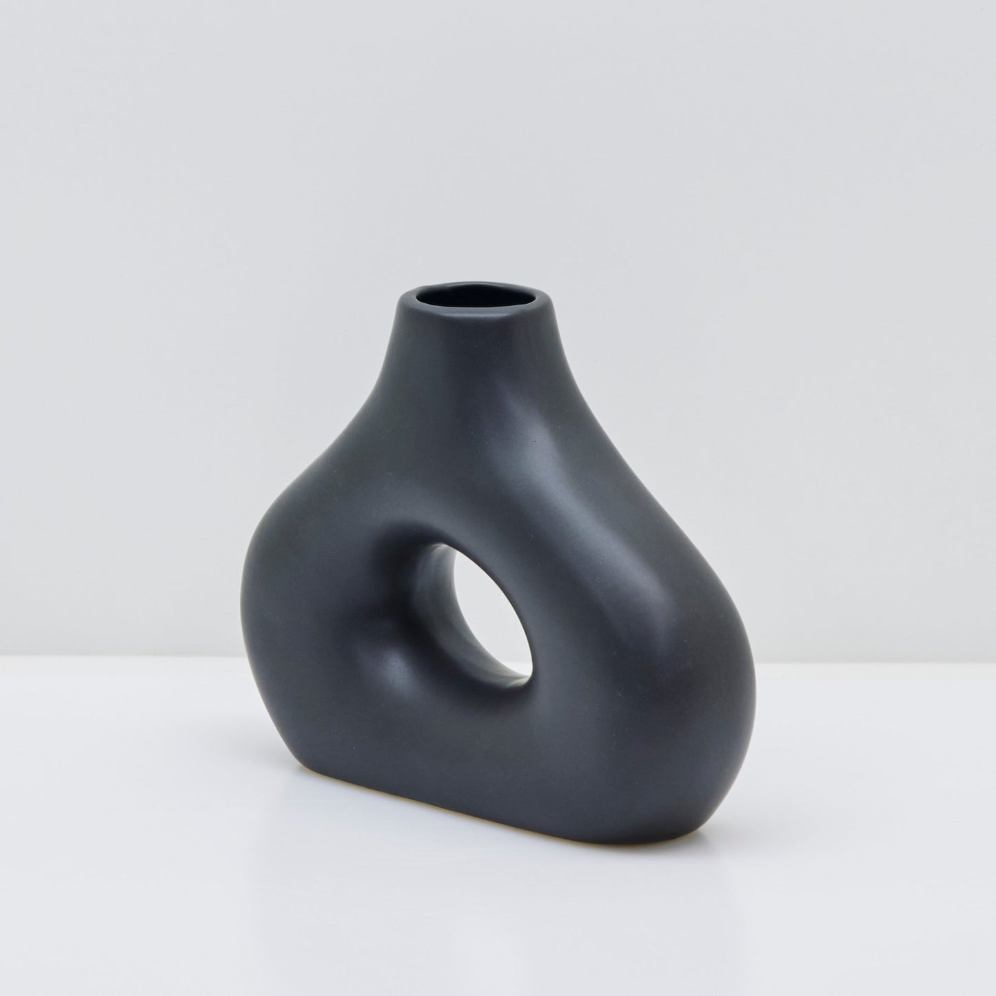 Vase Smoosh de l'âge de pierre - Noir
