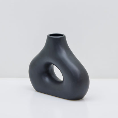 Vase Smoosh de l'âge de pierre - Noir