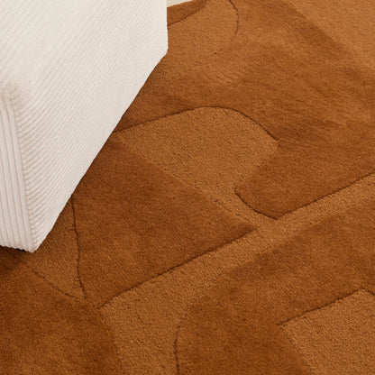 Tapis en laine Odin - Rouille - 300 cm