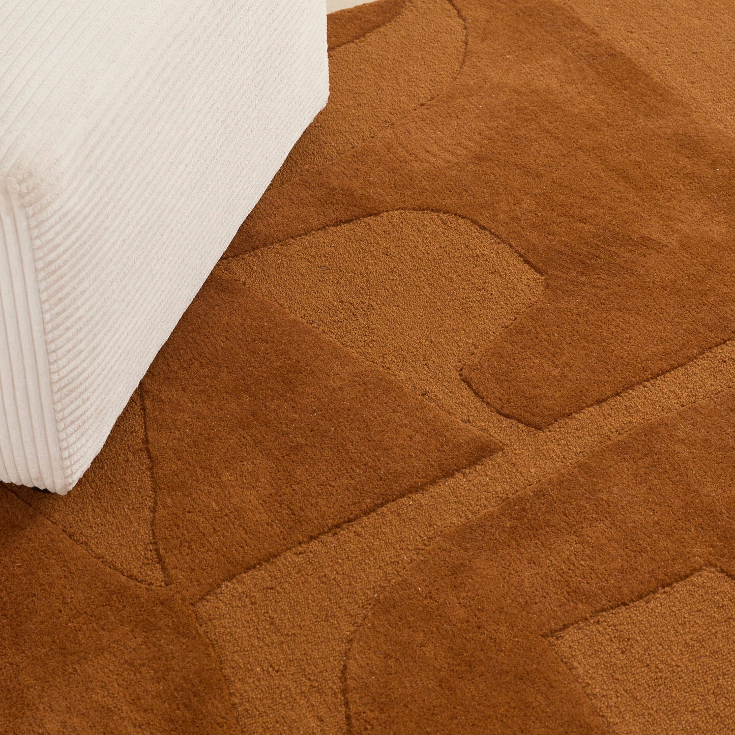 Tapis en laine Odin - Rouille - 230 cm