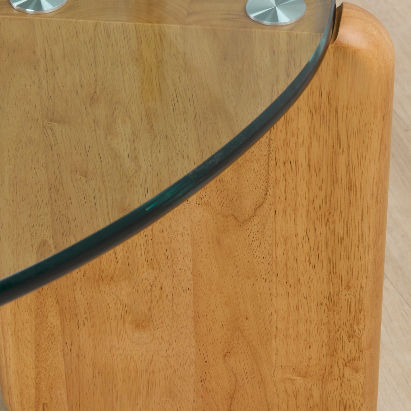 Table basse Pascal - Naturel/Verre