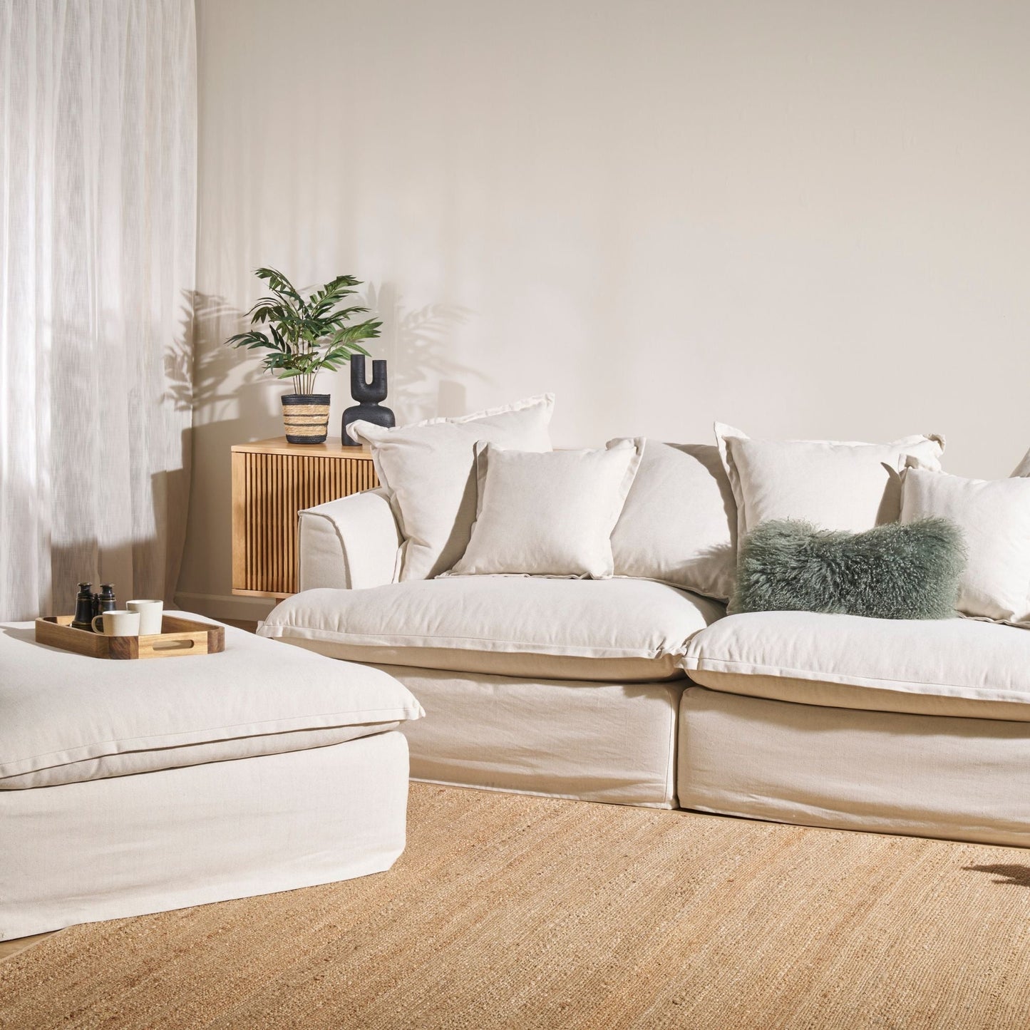 Bras gauche modulaire Hensley - Naturel