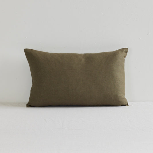 Coussin en lin Jasper - Mousse - 30 x 50 cm