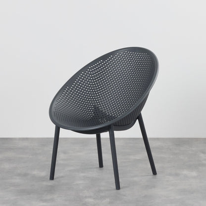 Fauteuil Skye - Noir Gris