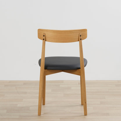 Chaise de salle à manger Henry - Chêne/PU