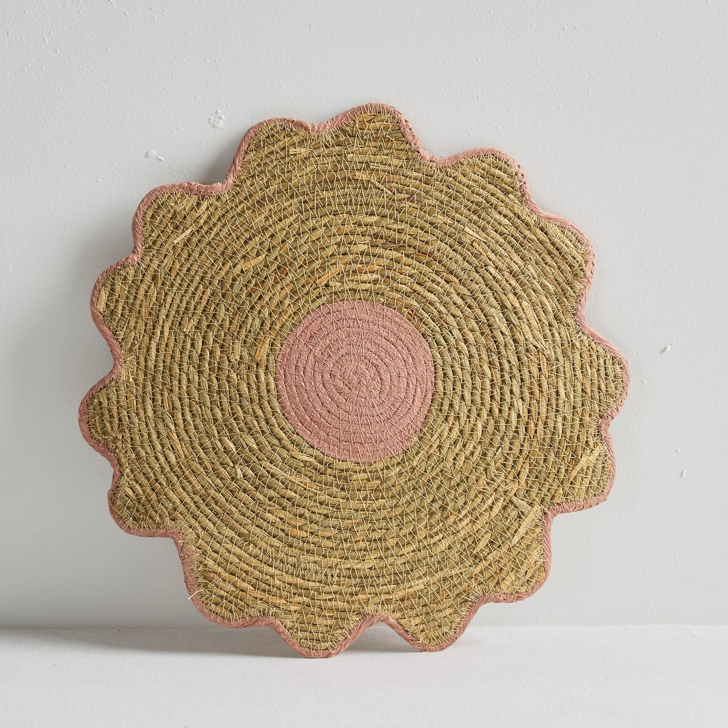 Set de table fleuri - Naturel/Rose