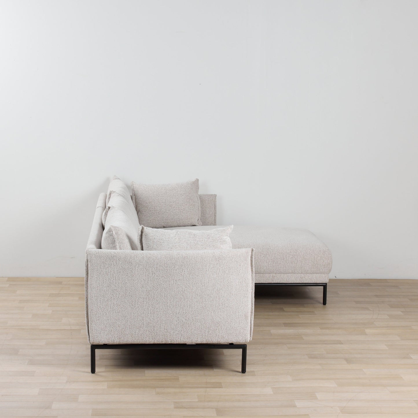 Méridienne Lugo 3 places côté droit - Naturel