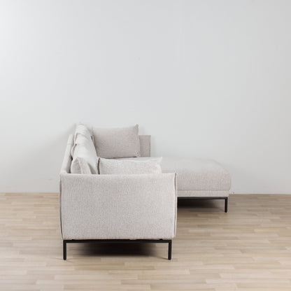 Méridienne Lugo 3 places côté droit - Naturel