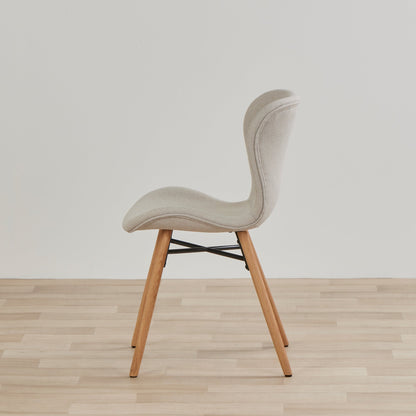 Chaise de salle à manger Sala - Chêne/Crème