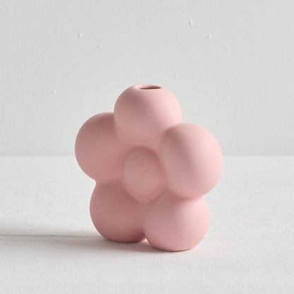 Vase fleuri - Framboise