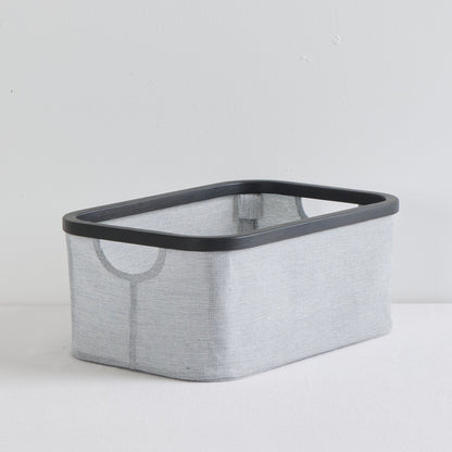 Panier rectangulaire Tyg - Gris/noir - Moyen