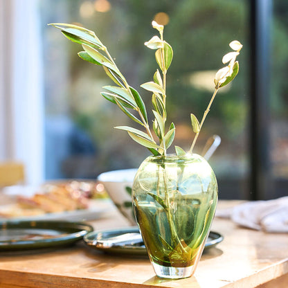 Vase en verre Arez - Gris/Vert