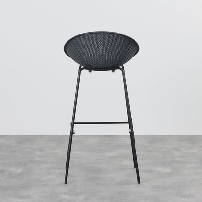 Tabouret de bar Skye - Noir/Gris