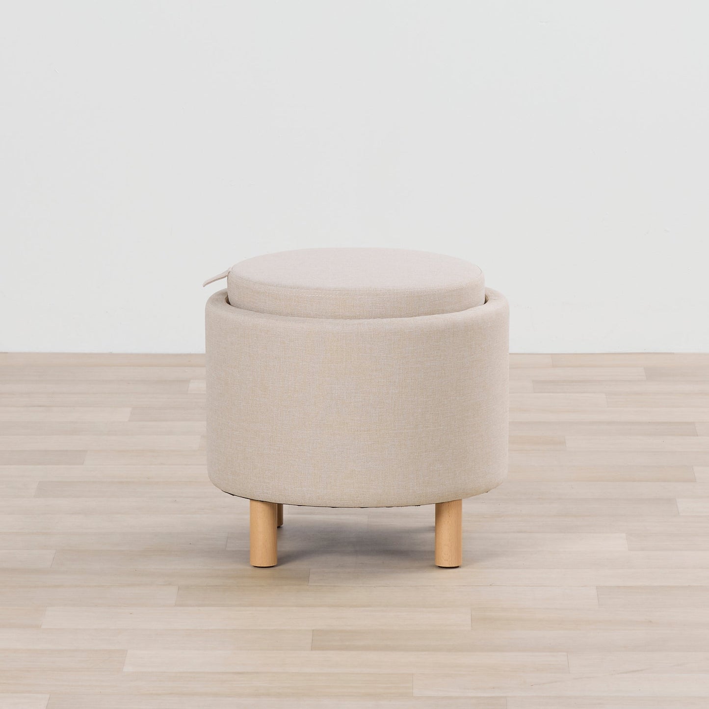 Pouf à plateau - Naturel
