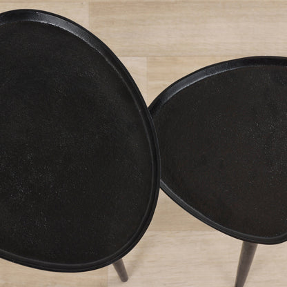 Tables d'appoint Temper Nest - Noires - Lot de 2