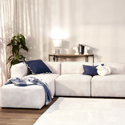 Fauteuil Finnian 1 place sans accoudoirs - Blanc cassé