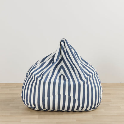 Housse de pouf Reef - Rayures marines
