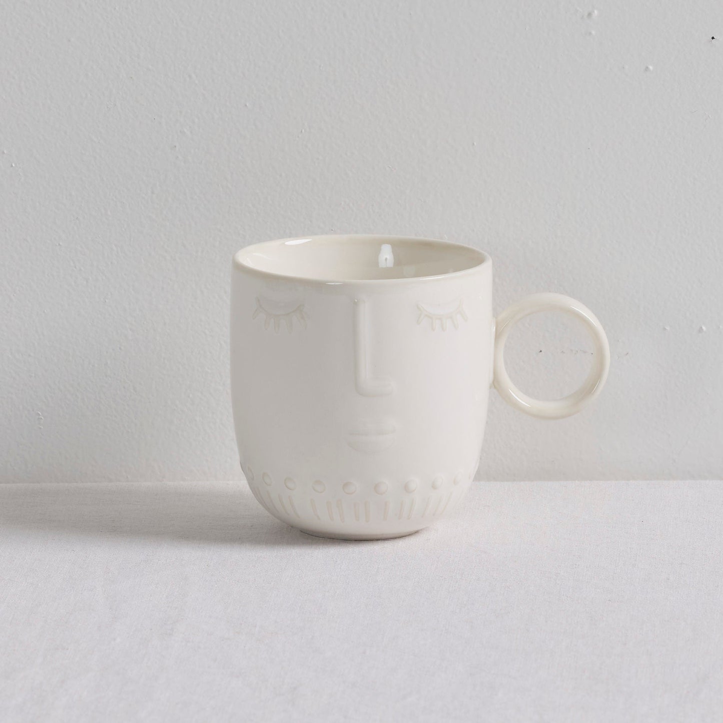 Mug Visages - Blanc