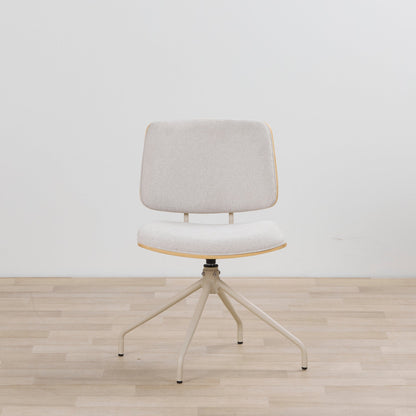 Chaise de salle à manger pivotante Hinton - Gris/Beige