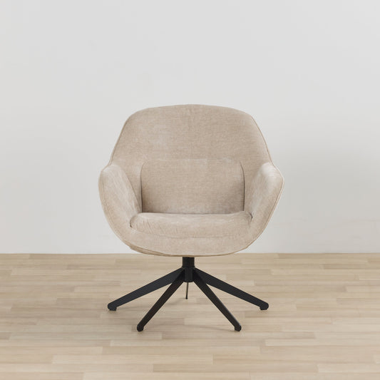 Fauteuil pivotant Brynn - Sable