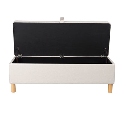 Pouf de rangement - Naturel