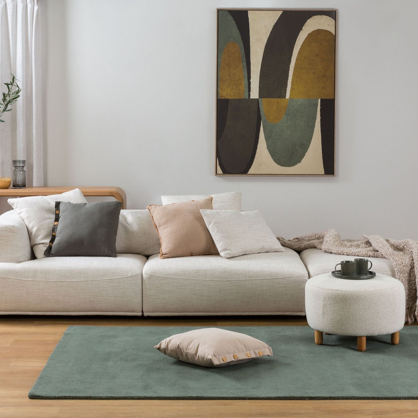 Tapis en laine Axel - Forêt - 300 cm