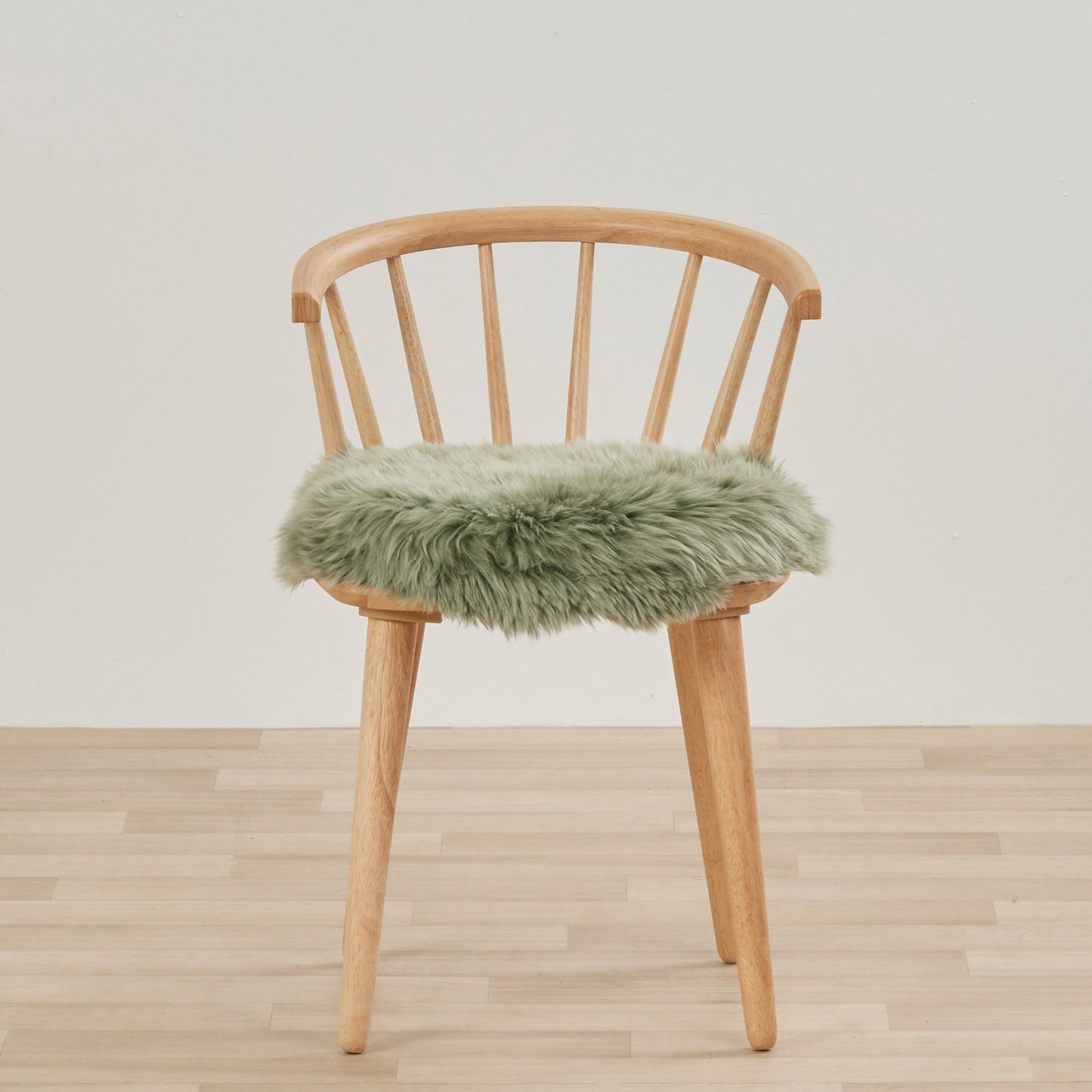 Coussin d'assise en peau de mouton - Sauge