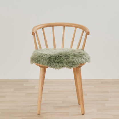 Coussin d'assise en peau de mouton - Sauge