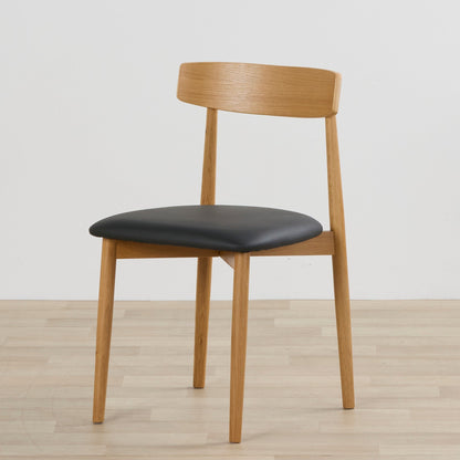 Chaise de salle à manger Henry - Chêne/PU