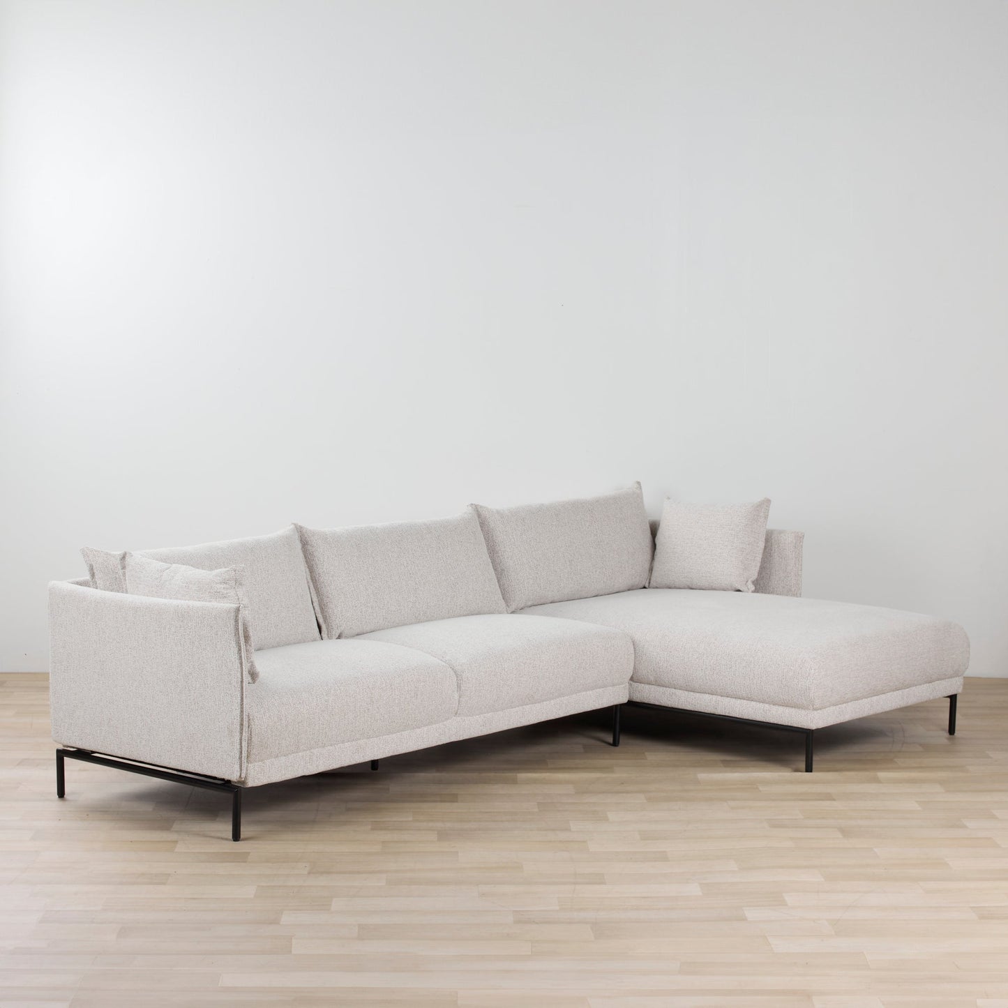 Méridienne Lugo 3 places côté droit - Naturel