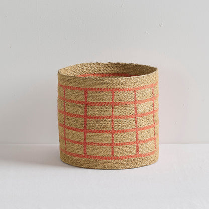 Panier treillis - Tangelo/Naturel - Moyen