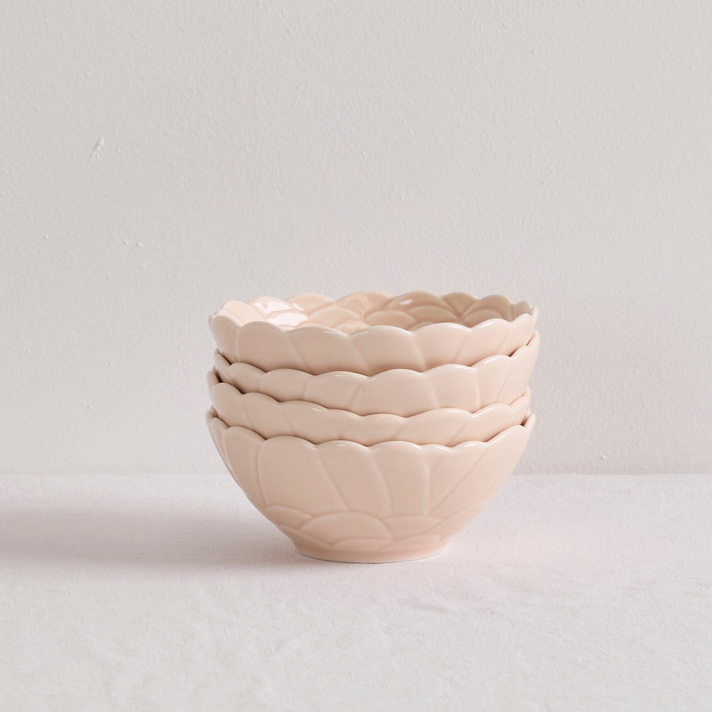 Ensemble de 4 bols Zinnia roses