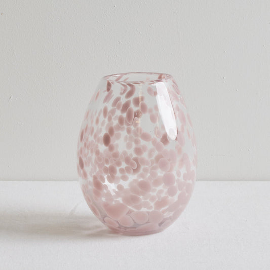 Vase Lottie en verre - Rose