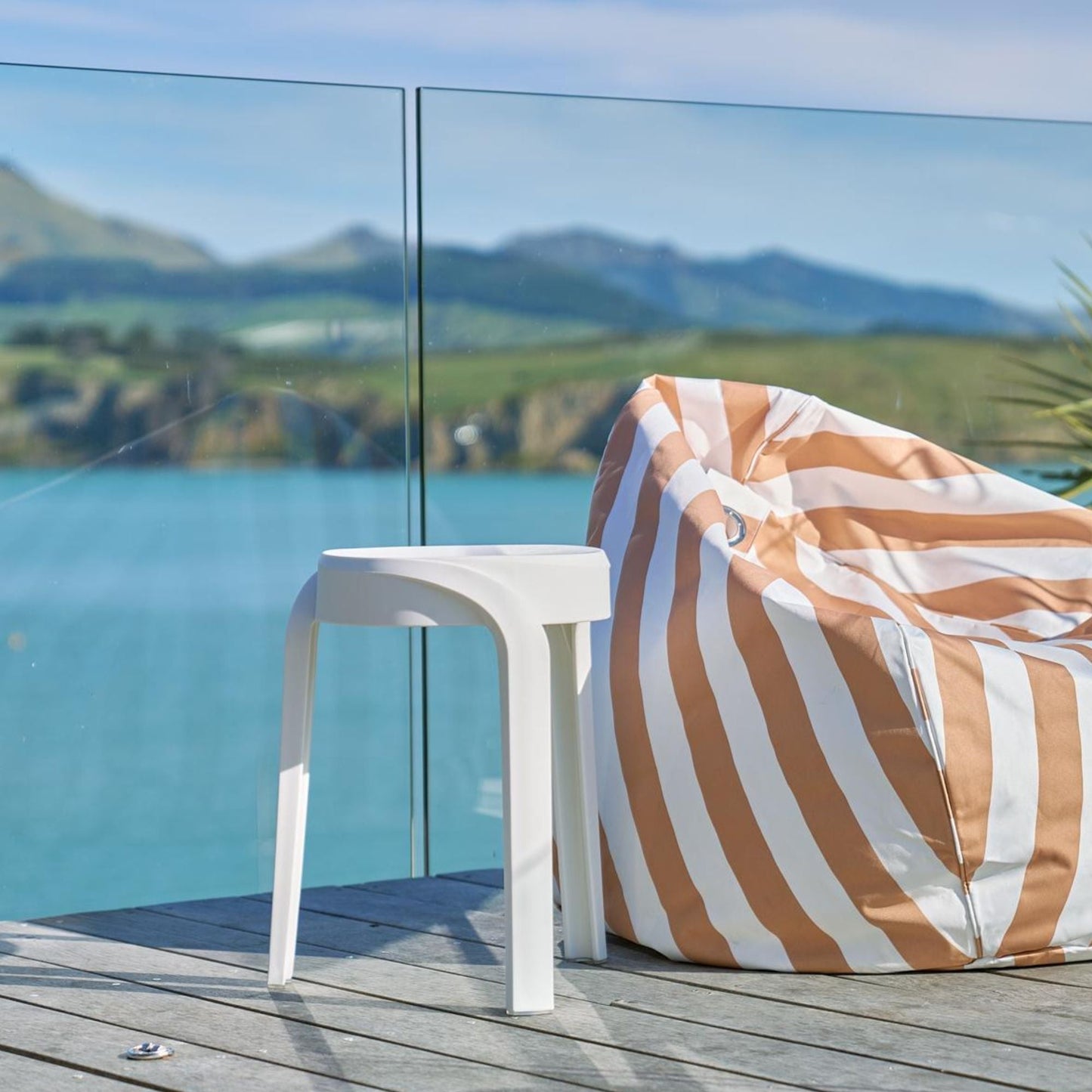 Tabouret Corse - Blanc