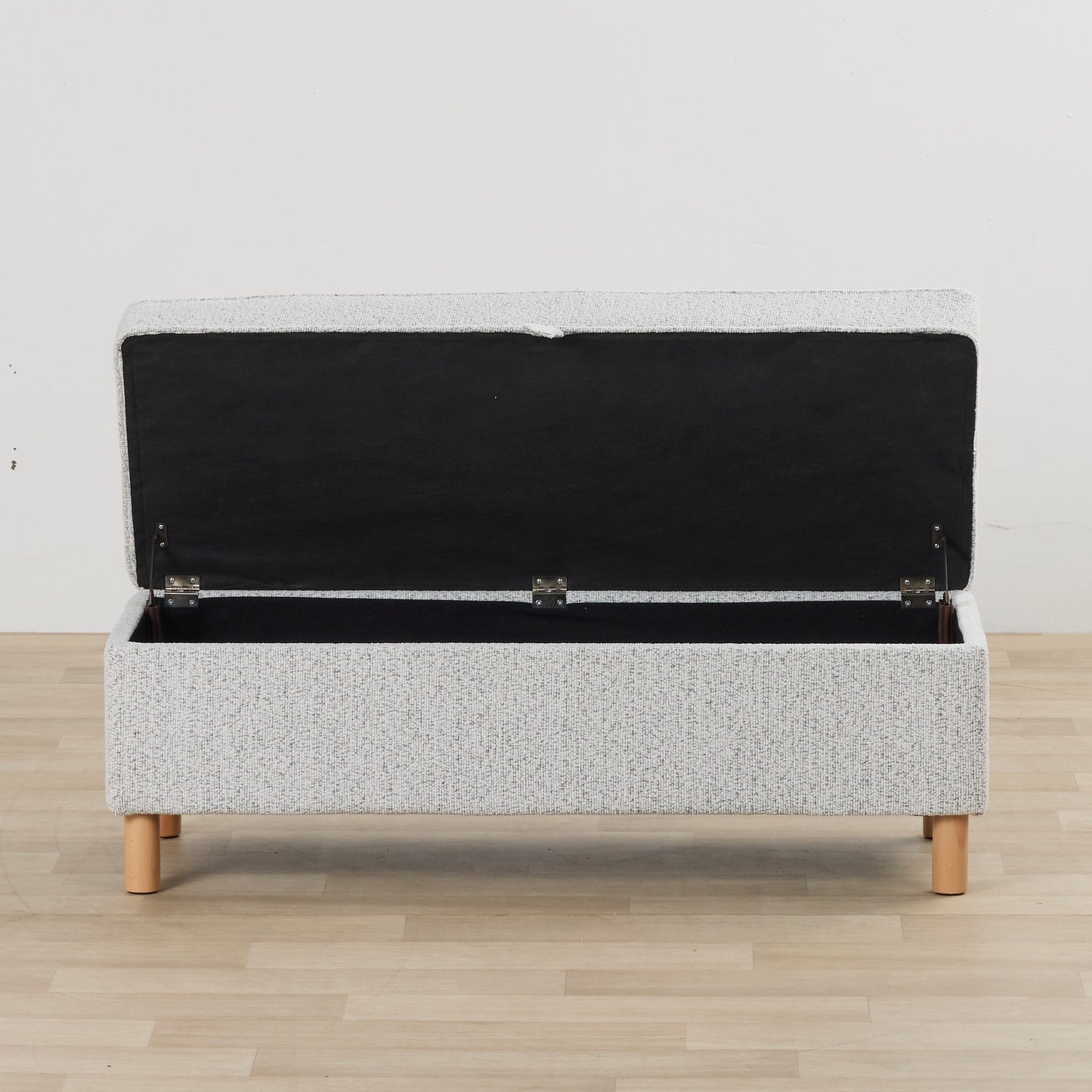 Pouf de rangement - Gris clair